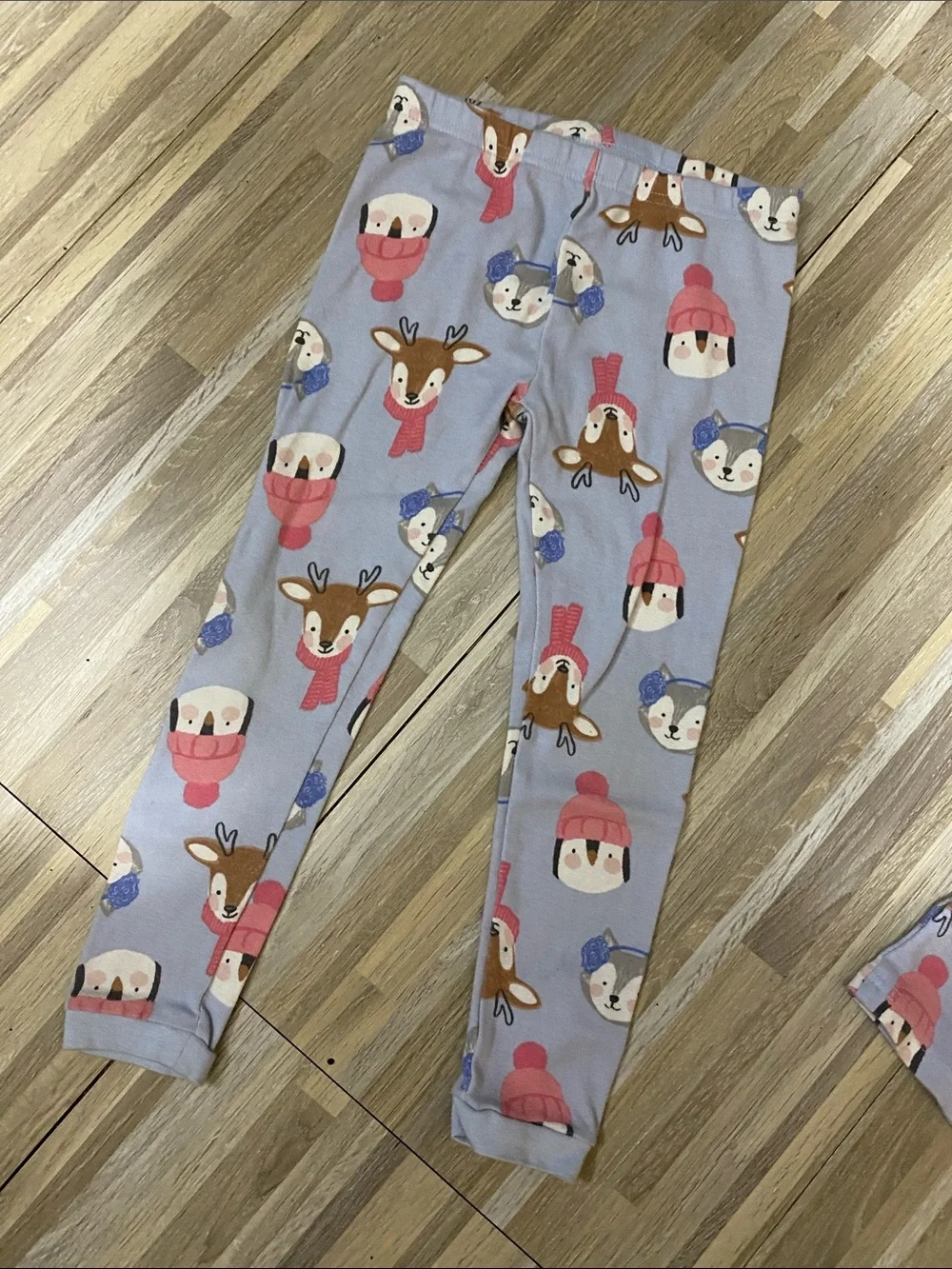 CARTER’s Hat and Scarf Animal pajama set size toddler boys 4T